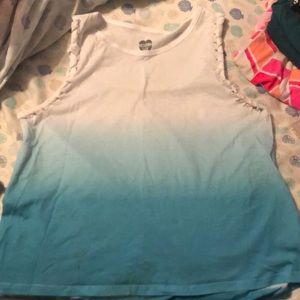Blue ombré tank